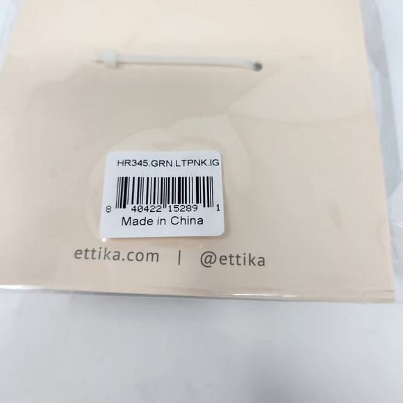 Ettika Claw Clips Hair Accessories Set of 2 New in Package Light Pink Green - Picture 4 of 5